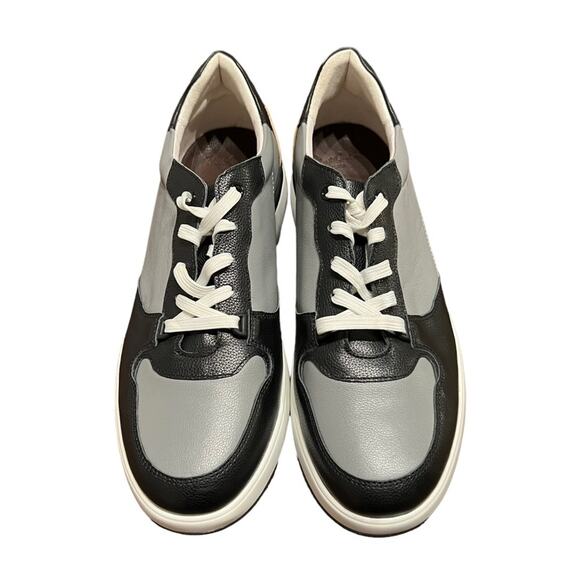 Robert Graham MIND RG5677L Grey Black Leather Sneakers Size 13 - Picture 4 of 10